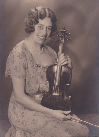 Esther with her violin